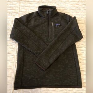 Patagonia Better Sweater 1/4 Zip Fleece Pullover Men's S Small in Brown Walnut